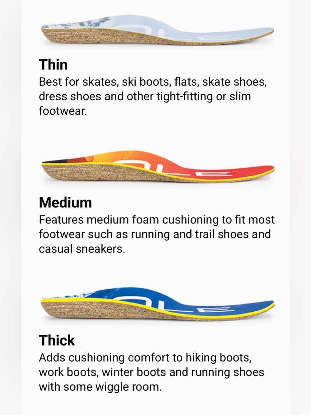 SOLE Performance Thin  Insoles - Picture 6 of 6